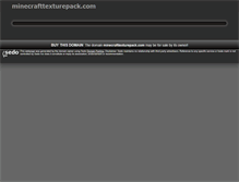 Tablet Screenshot of minecrafttexturepack.com